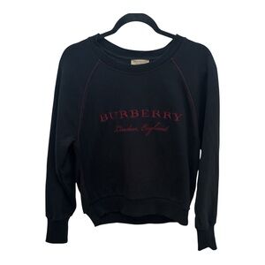 Burberry Black Top with Red Accents